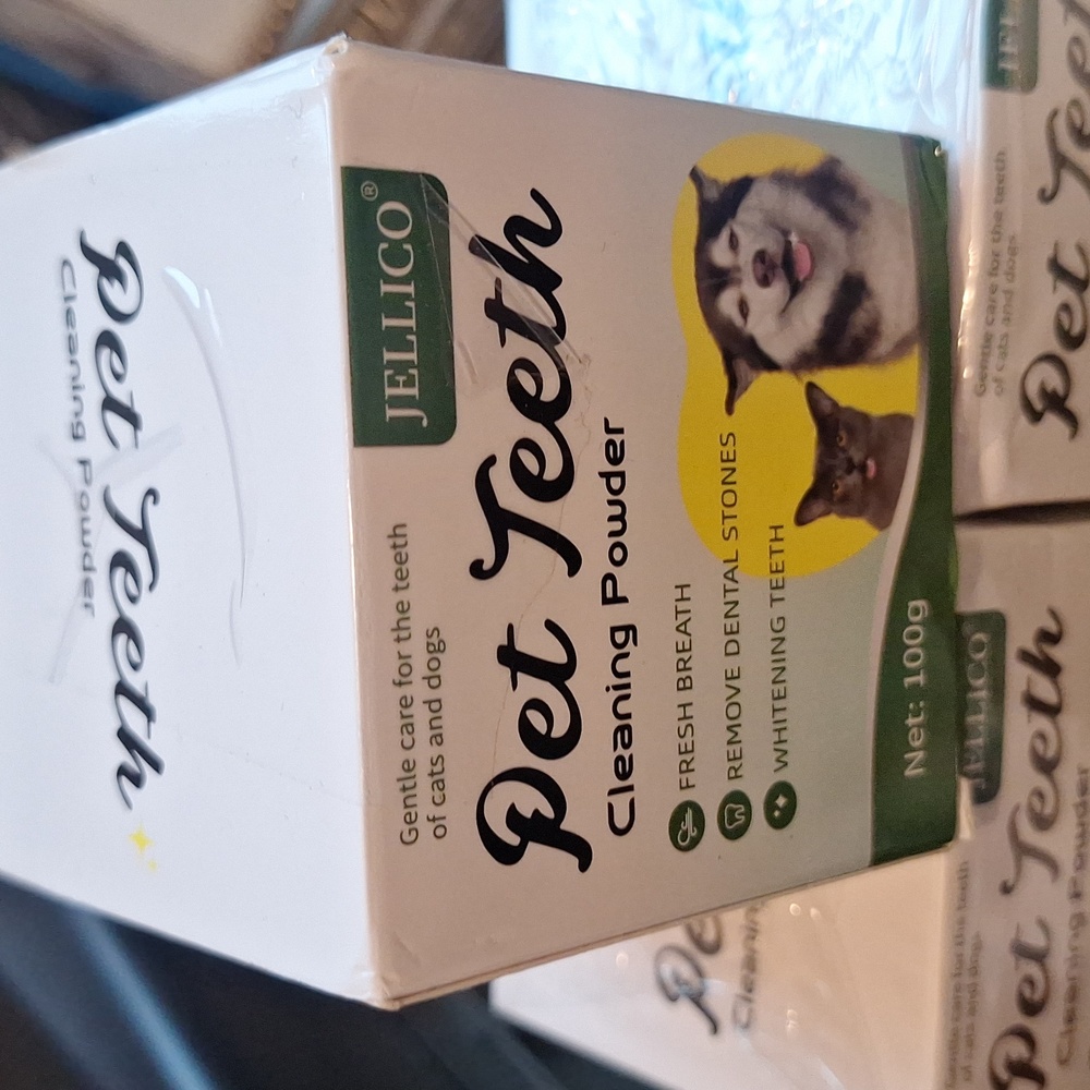 🐶🐱 PET 🐱🐶  JELLICO 3 Boxes Pet Teeth Cleaning Powder New